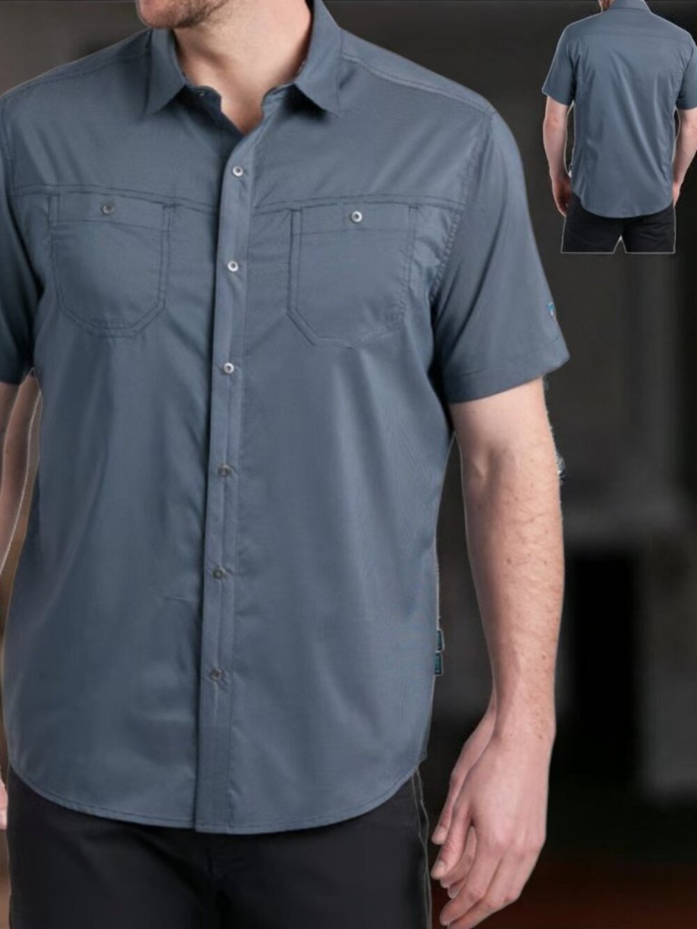 NWOT KUHL (XL) STEALTH Open Sea Color Ultra Lightweight Quick Dry Short Sleeve